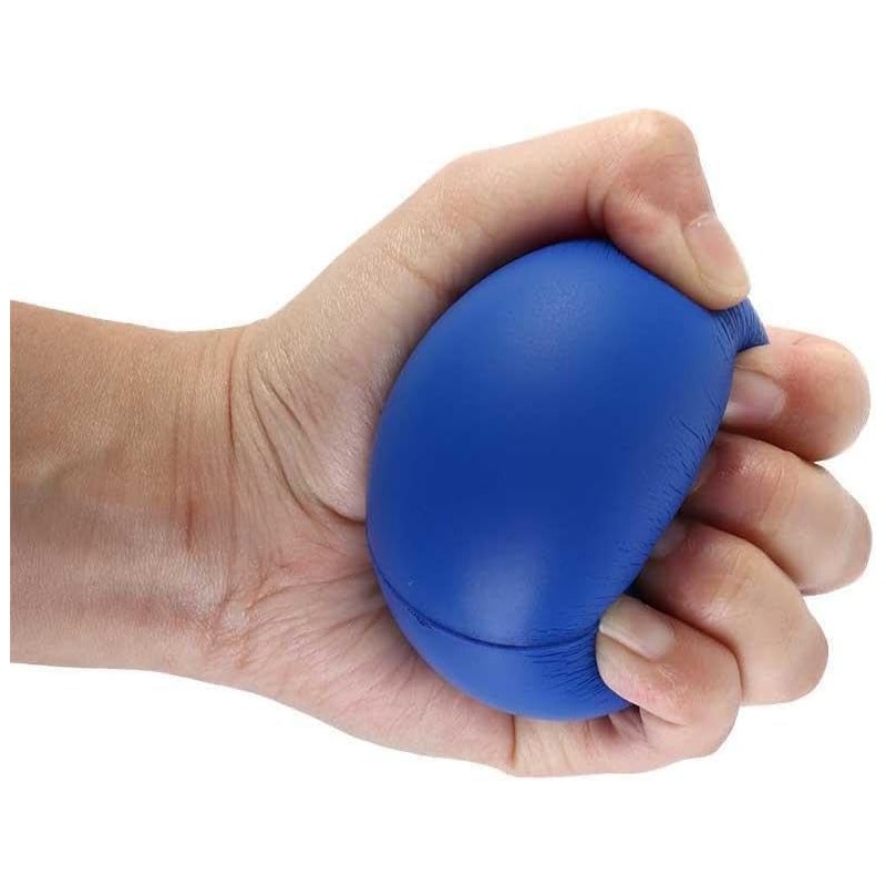 Blue Elastic Finger Strengthening Grip Ball, Wrist Exercise Ball Finger
