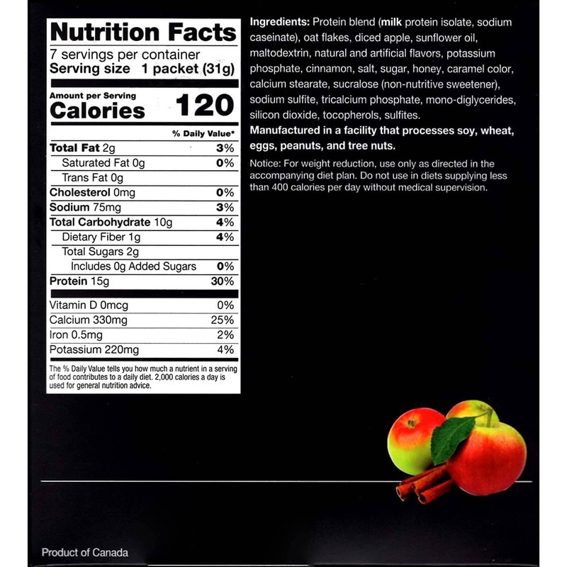 PROTIFIT - High Protein Oatmeal Mix, 15g Protein, Low Calorie,