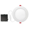 GLOBE Electric 90933 6" Ultra Slim LED Integrated Recessed Lighting