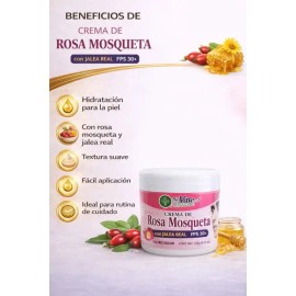 Crema Rosa Mosqueta Con Jalea Real Fps 30 Hidratante 120g Todo Tipo De Piel Día/noche