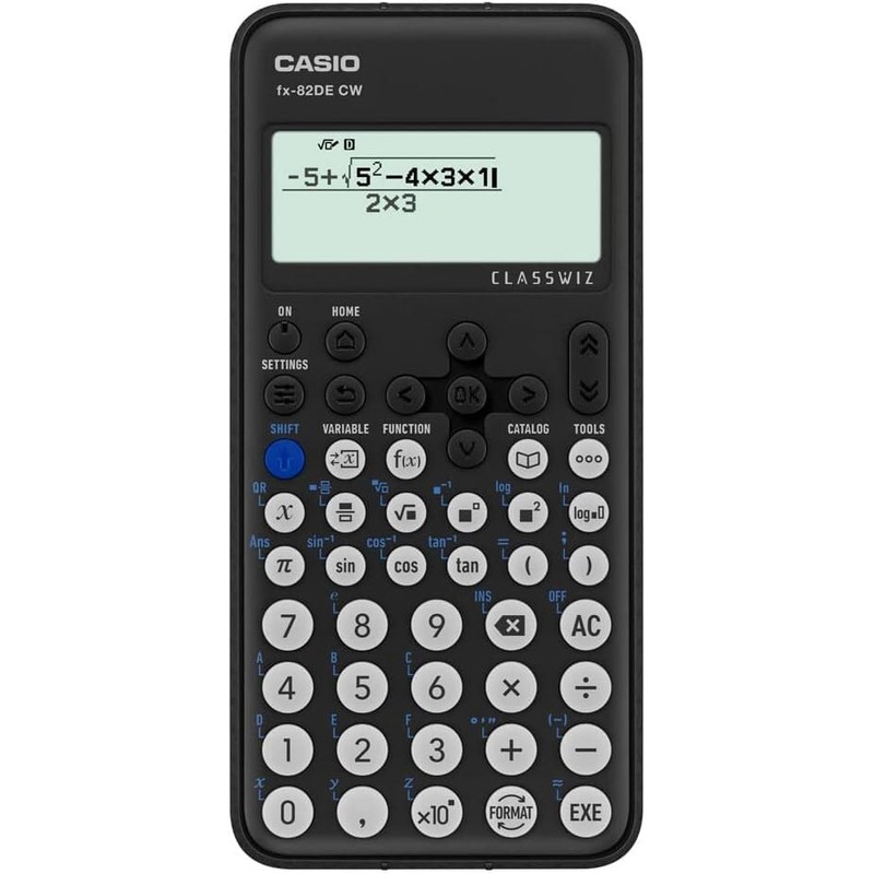 Calcuso Standard Package Black with Calculator Casio FX-82DE CW