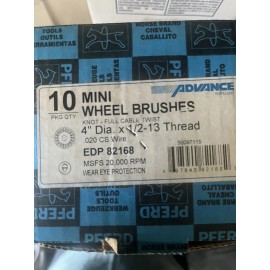 PFERD 82168 4" Mini Knot Wheel  Steel  Abrasive Brush  Power Tool Accessory