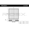 RIDEX Cabin Air Filter 424I0190 226 mm 235 mm 30