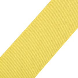 Tekdeere Cinta de grogrén de limón sólido de 1-1/2 pulgadas, 100 yardas, perfecta para envolver regalos, manualidades, hacer lazos, costura, coronas, accesorios para el cabello y decoración de bodas