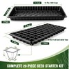 SZLYYDS 20 Pack Seed Starter Trays Heavy Duty Plastic Seedling