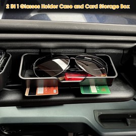 BESTAOO Glasses Holder Sunglasses Case Storage Organizer for 2021 2022 2023 2024 Ford Bronco Accessories 2/4-Door
