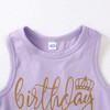 LYSMuch Toddler Little Girl's Birthday Outfits Princess Vest Sleeveless Shirt