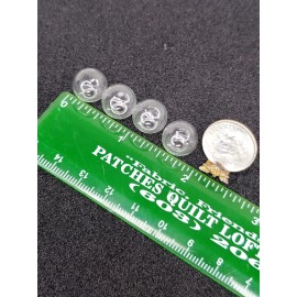 Unbranded LOT 4 Clear GLASS Globe w Hole Dollhouse Miniature Lamp Shade Chandelier Craft