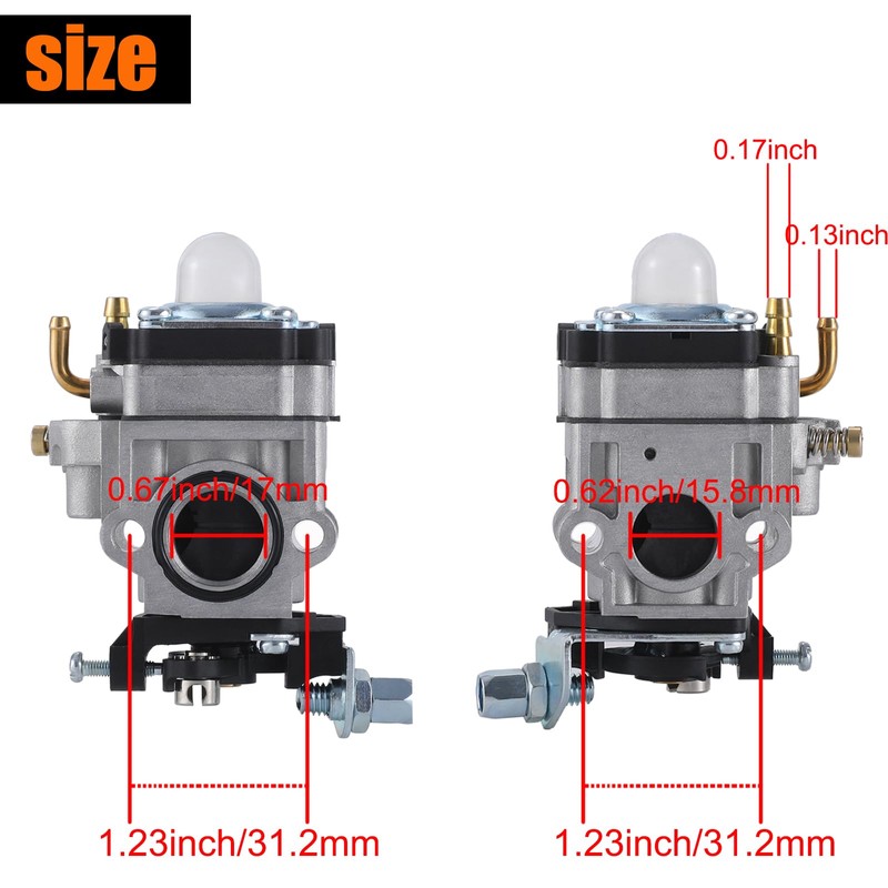 56257 57341 63022 Carburetor for Harbor Freight 52cc 2HP Predator