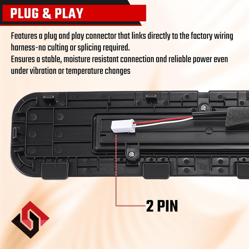 ISINFLASH Rear Tailgate Cargo Light Assembly Compatible with Honda Passport