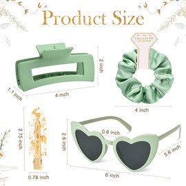 GUIZIYAO Bride to Be Heart Glasses, Bridesmaids Scrunchies, Hairpins, Wedding Sunglasses, Bridal and Stag Nights, Women's Accessories and Wedding Decorations (A)