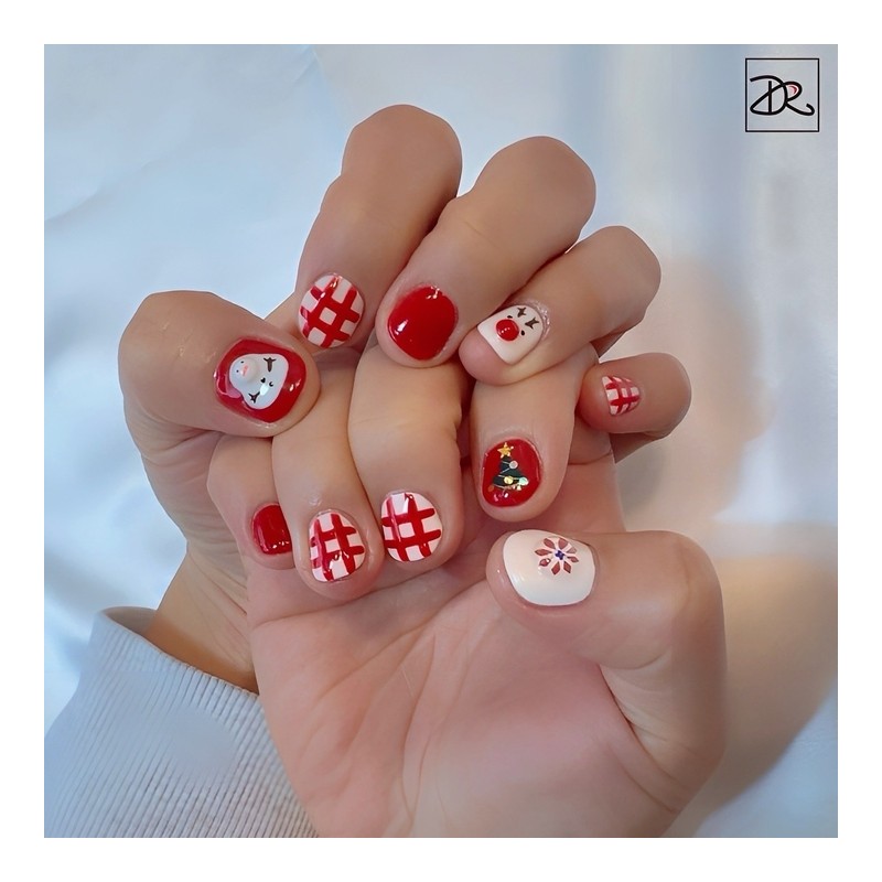 Dara Beauty December Art of the MonthRed Check Nail❣ -