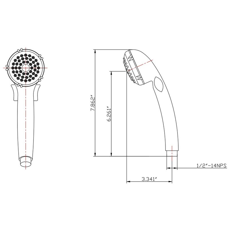Dura Faucet (DF-SA400-ORB) RV Hand Held Shower Wand with Trickle