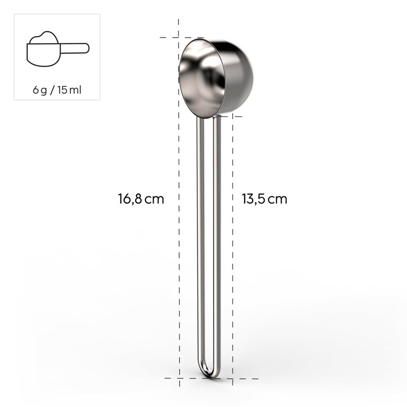 Xavax Coffee Spoon Stainless Steel (Coffee Measuring Spoon Long 16.8