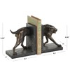 Deco 79 Polystone Dog Decorative Bookends Greyhound Non Skid Bookends