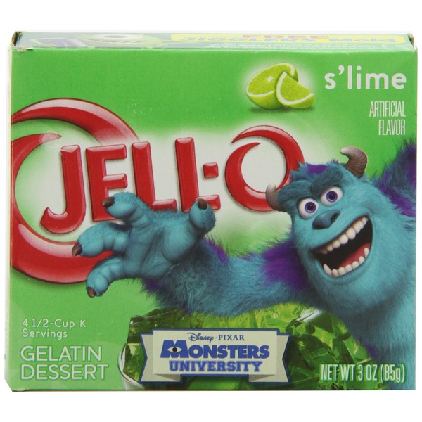 Jell-O Gelatin Dessert, Lime, 3-Ounce Boxes (Pack of 24)