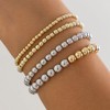 Gold Beaded Bracelets 14k Gold Bracelet Stackable Bracelet for Women