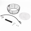 Livabber Countertop Fruit Basket Bowl with Banana Hanger, Modern Standing