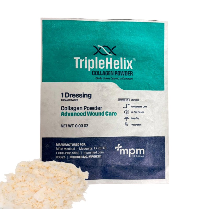 Triple Helix Collagen Powder, 1g Pouch, Each, by MPM Medical