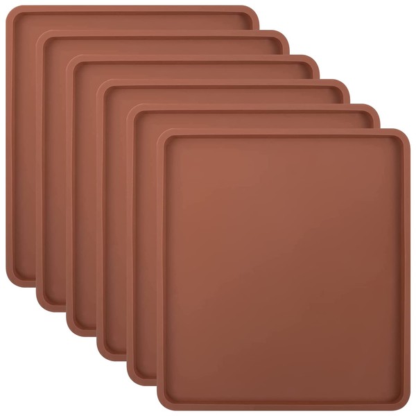 6PCS Silicone Dehydrator Mats with Edge - Silicone Sheets Compatible
