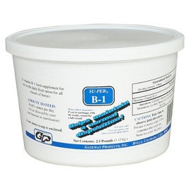 SU-PER B-1 Horse Calming Supplement - Equine Vitamin B-1 Support Horse Calmer Powder - Appetite Booster Supplement for Horses - 2.5 Pounds, (2 Pack)