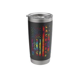 Lacrosse Lax American Flag Lacrosse Stainless Steel Insulated Tumbler