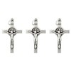 Saint Benedict Crucifix Pendant (3-Pack), Pewter