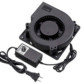 Wathai 120mm x 32mm 110V 220V AC Powered Fan with Speed Controller 4V to 12V, DC Dual Ball High Airflow Blower Centrifugal Fan
