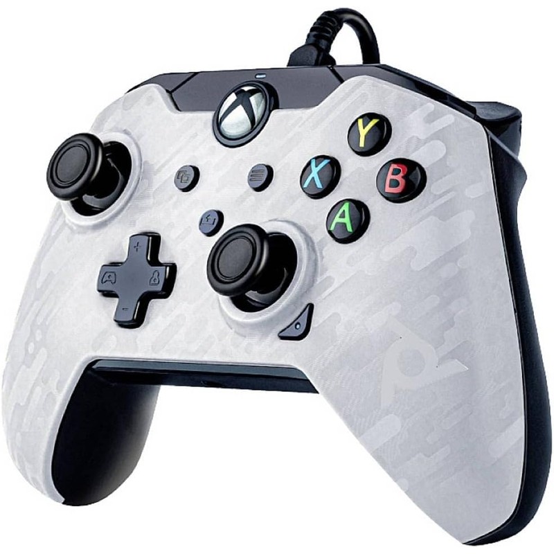 PDP Wired Controller Neon White for Xbox Series X S,
