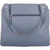 SNUGRUGS Womens Large Genuine Soft Leather Shoulder Contrast Stitch Handbag