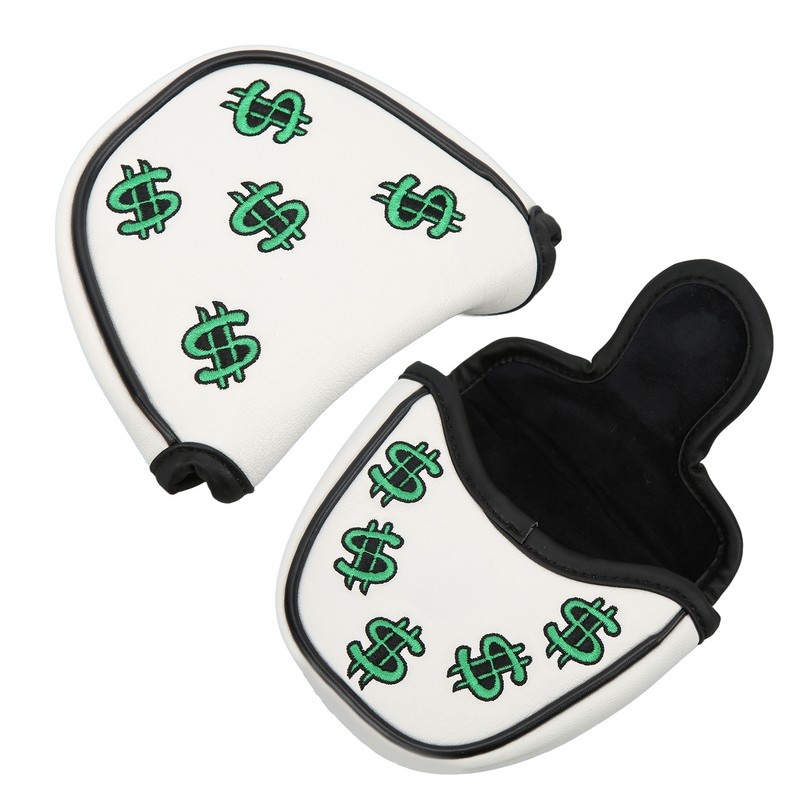 Golf Putter Head Covers PU Leather Waterproof Sunscreen Putter Headcover