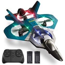 Foam RC Plane for Kids 4-8 8-12 12-16, Remote Control Airplane Toys for Boys Kids Adults Beginners, RC Planes Fighter Jet Helicopter Drones for Kids Adults, 360° Flip Easy to Fly
