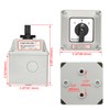 Heschen Universal Locking Cam Selector Switch, SZW26-20/D505.5D-BX, 660V 20A, ON-OFF-ON