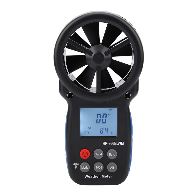 866B-WM Handheld Digital Wind Speed Meter Air Volume Measuring Anemometer