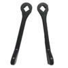 Inline Patio Door Handle Black Door Lock Lever Pair Suits
