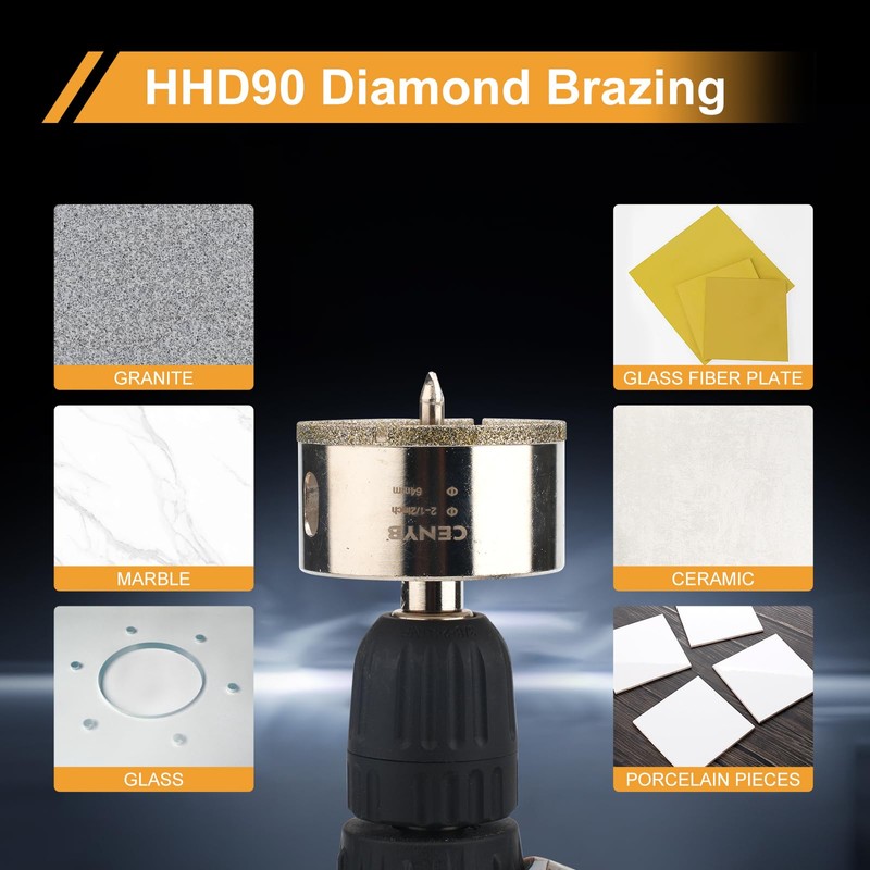 3-1/2inch | 89mm Diamond Hole Saw with Center Drill bit