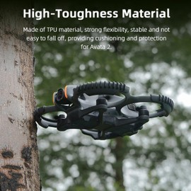 Houjunor Propeller Protector for DJI Avata 2, Soft and Lightweight TPU Anti-Collision Shockproof Propellers Bumper Ring for Avata 2, Propeller Protective Case Accessories for Drone Accessories