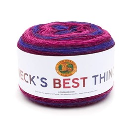 Lion Brand Yarn Company Yarn Necks Best THNG Berry, Multicoloured, One Size