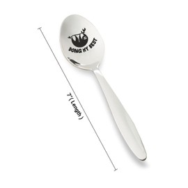 Sloth Gifts | Doing My Best Animal Lovers Engraved | Tea Coffee Spoon | Funny Unique Gift For Christmas/Kids Birthday/Thanksgiving | Sarcasm Colleagues/Co-Worker/Best friend | Teaspoon