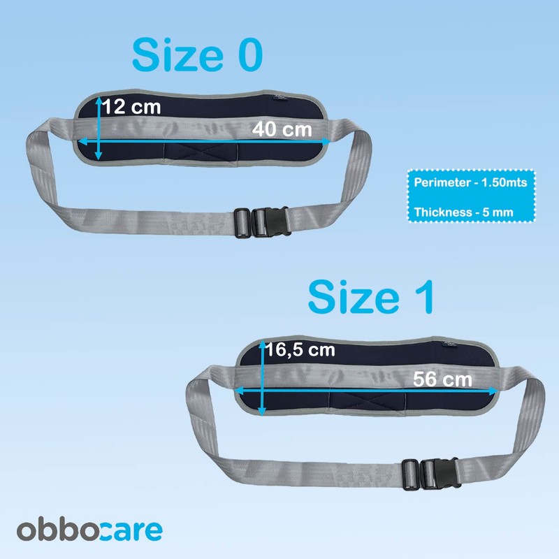 Obbocare Wheelchair Trunk Belt with Clip Closure and Quick Adjustment