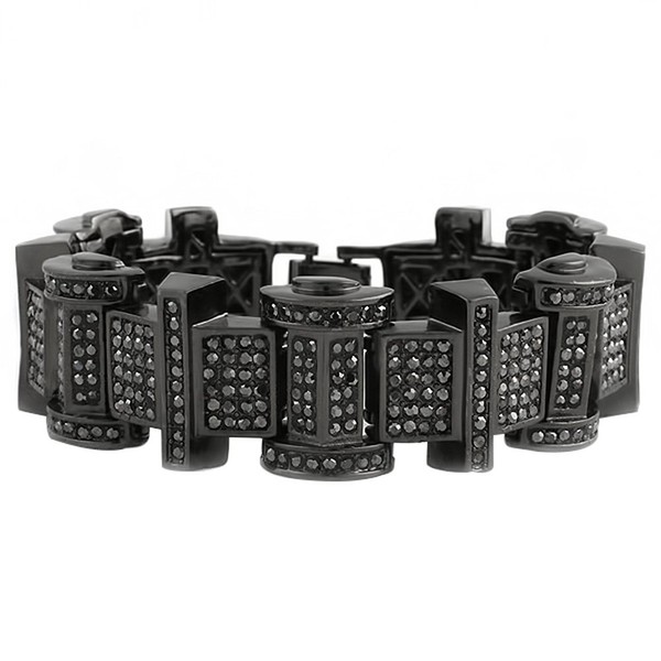Rappers Style Hip Hop Bracelet in Black