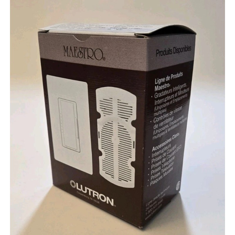 Lutron Maestro 7 Speed Fan Control MA-FQ4FM-AL 120V 4 A