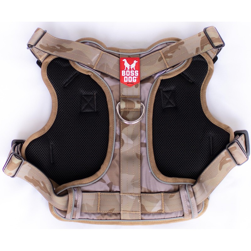 Boss Dog Tactical Tan Camo Harness (Medium)