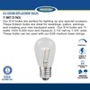 Novelty Lights 25 Pack S14 Outdoor Patio Edison Replacement Bulbs,