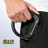 ZPOW Bicycle Key, Chain Lock, Wire Lock, 5 Digit Dial,