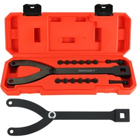 DASBET Variable Cylinder Spanner Wrench Set 15Pcs Adjustable Pin with Variable Pins Adjustable Fan Clutch Pully Holder Wrench Kit 1-1/4 Inches to 5 Inches