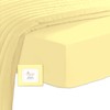 Pizuna 100% Cotton Small Single Fitted Sheet Mellow Yellow, 400