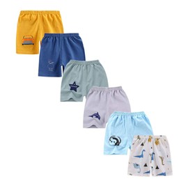 SHARELY SHEEP - Pantalones cortos de algodón con cintura elástica para niños pequeños, pantalones cortos de verano, T9, 2 Años