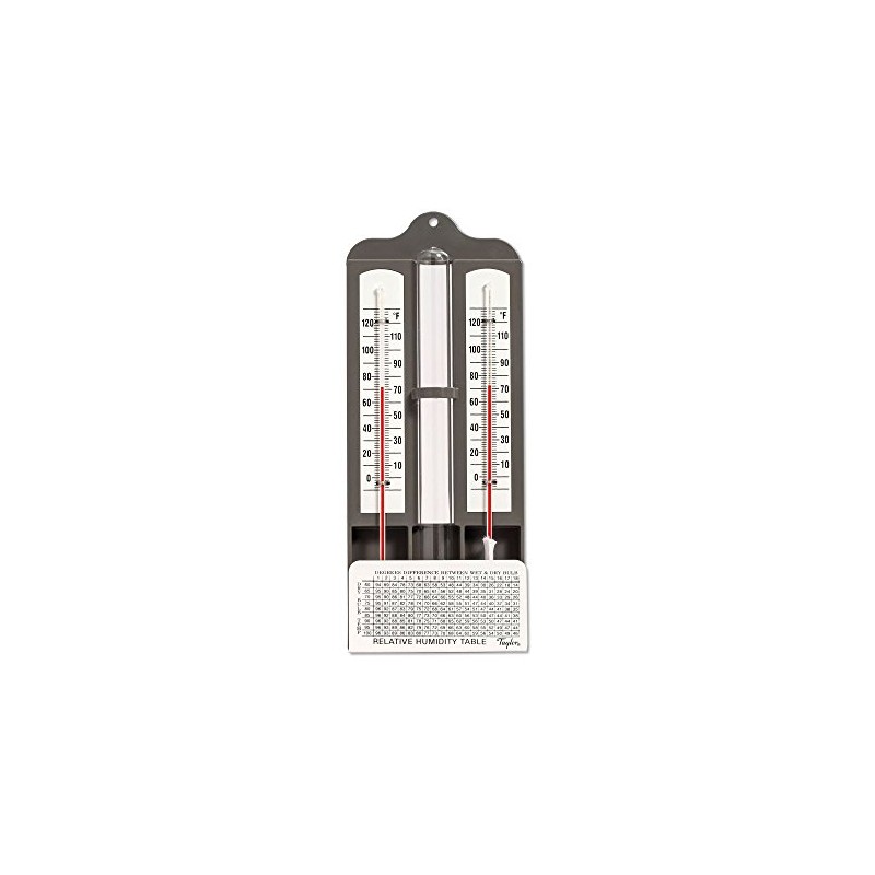 Taylor Precision 5525J1 Permacolor Mercury-Free Hygrometer