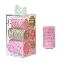 ZUNNY HJERBOF Hand Winding Curler Bangs Hair Roller Set of 6 Bangs Curler for Curly Hair DIY Hairstyle Easy Use